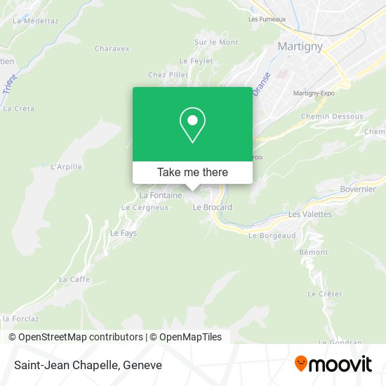 Saint-Jean Chapelle map