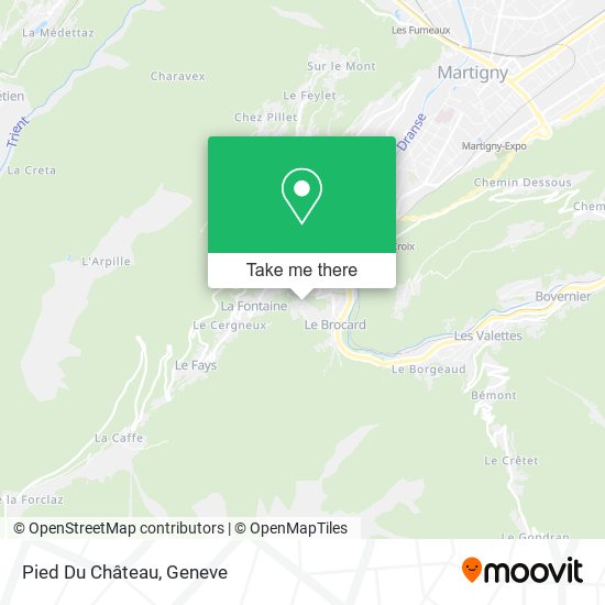 Pied Du Château map