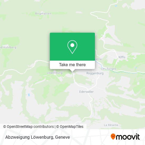 Abzweigung Löwenburg Karte