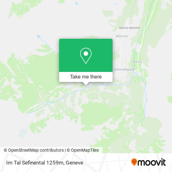 Im Tal Sefinental 1259m map
