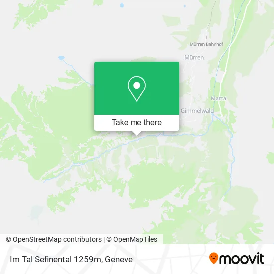 Im Tal Sefinental 1259m map