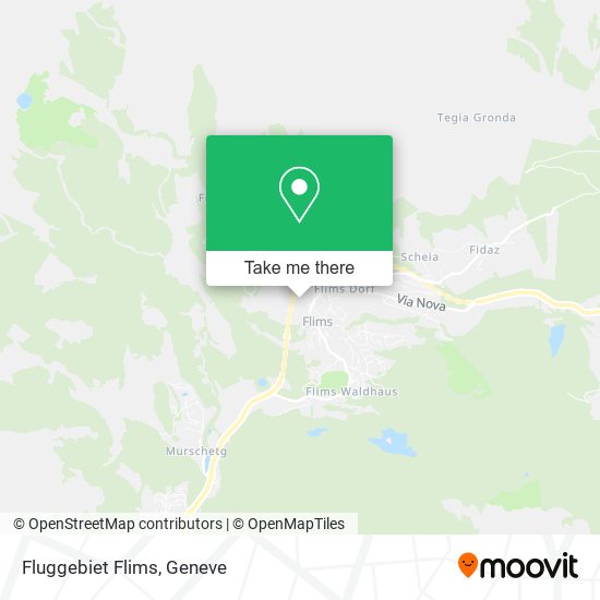 Fluggebiet Flims map