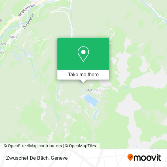 Zwüschet De Bäch map