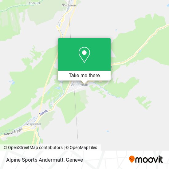 Alpine Sports Andermatt map