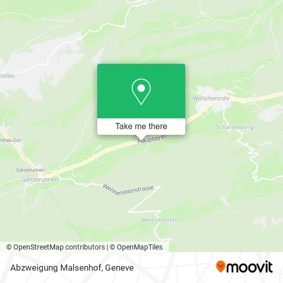Abzweigung Malsenhof plan