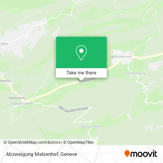 Abzweigung Malsenhof plan