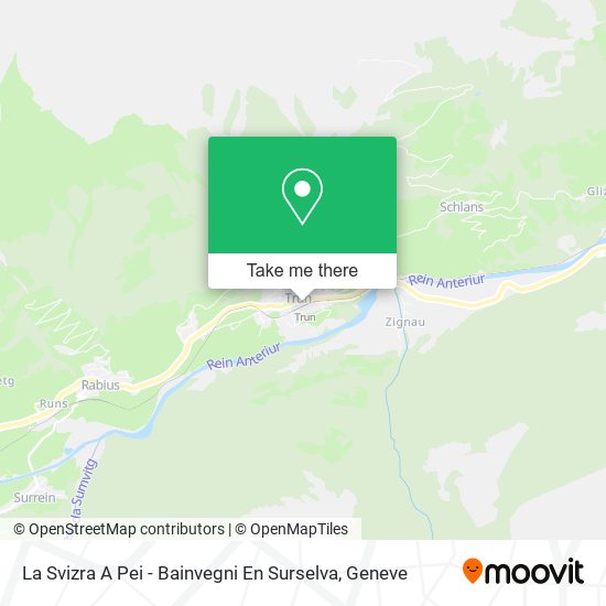 La Svizra A Pei - Bainvegni En Surselva map