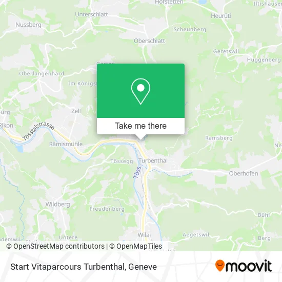 Start Vitaparcours Turbenthal map