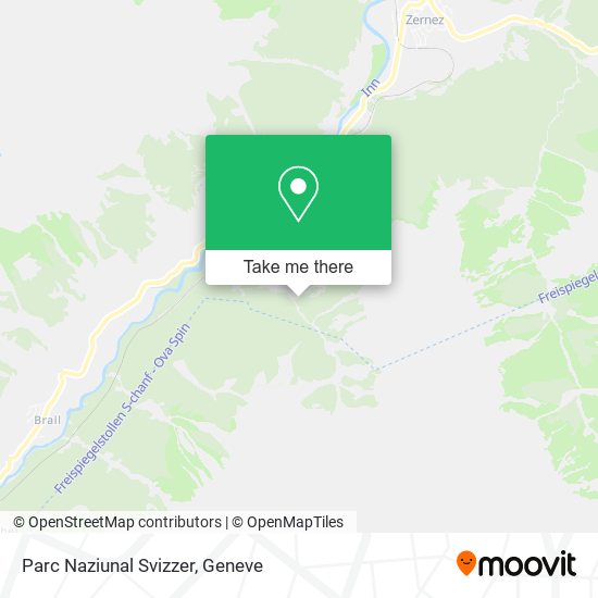 Parc Naziunal Svizzer map