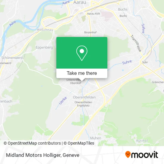 Midland Motors Holliger map