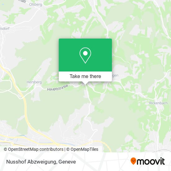 Nusshof Abzweigung map