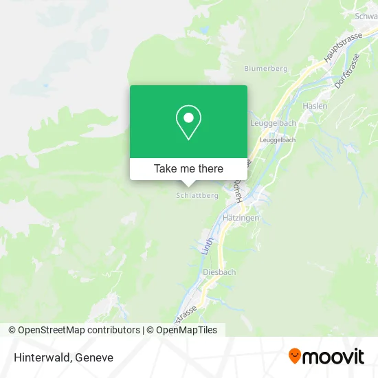 Hinterwald map