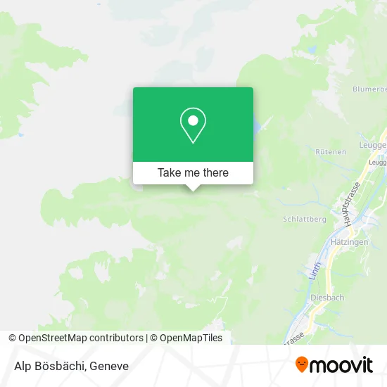 Alp Bösbächi map