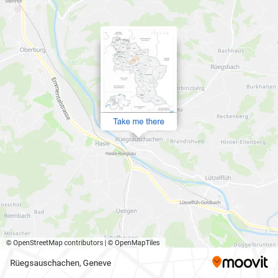 Rüegsauschachen map