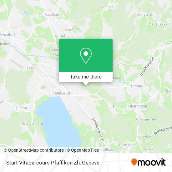Start Vitaparcours Pfäffikon Zh map