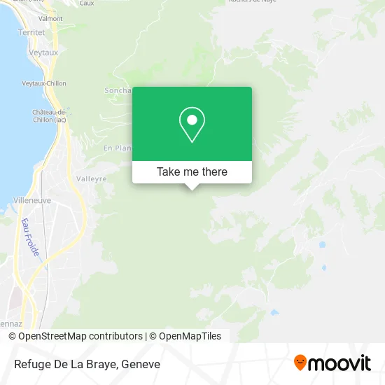 Refuge De La Braye map