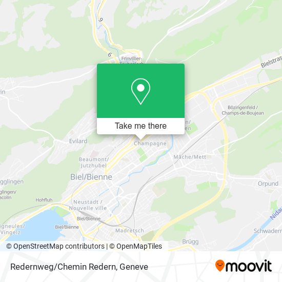 Redernweg/Chemin Redern Karte