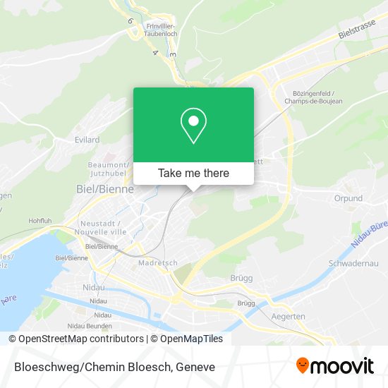 Bloeschweg/Chemin Bloesch map