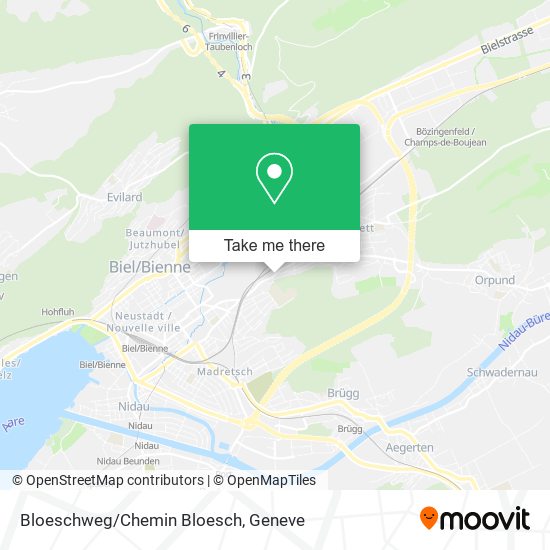 Bloeschweg/Chemin Bloesch plan