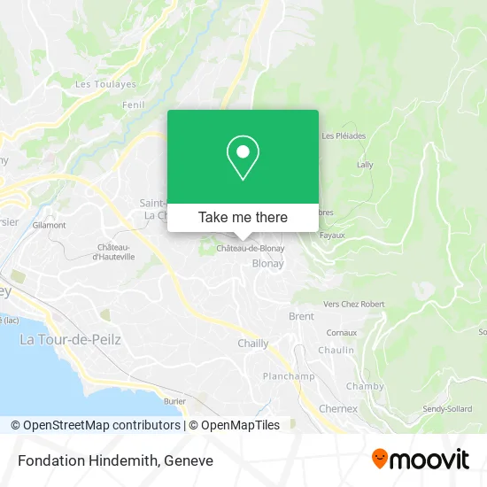 Fondation Hindemith map