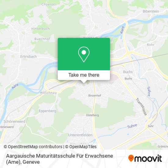 Aargauische Maturitätsschule Für Erwachsene (Ame) map