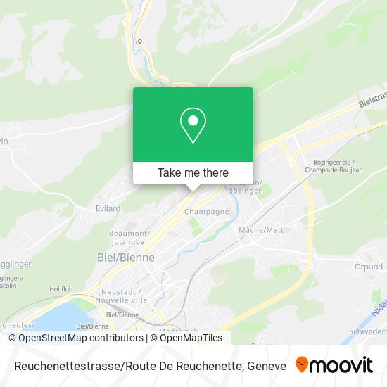 Reuchenettestrasse / Route De Reuchenette map