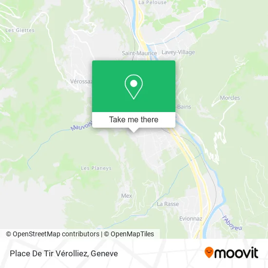 Place De Tir Vérolliez map