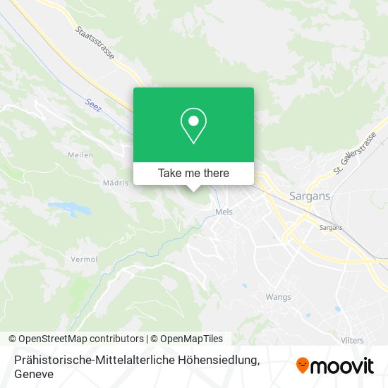 Prähistorische-Mittelalterliche Höhensiedlung map
