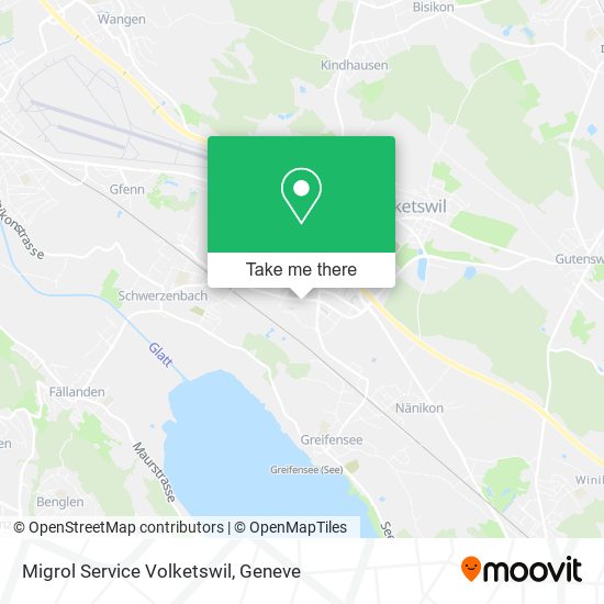 Migrol Service Volketswil map