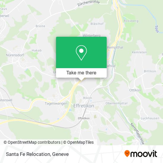 Santa Fe Relocation map