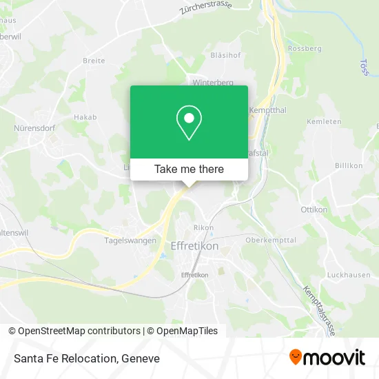 Santa Fe Relocation map