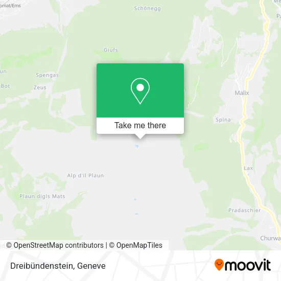 Dreibündenstein map