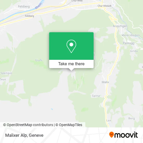Malixer Alp map