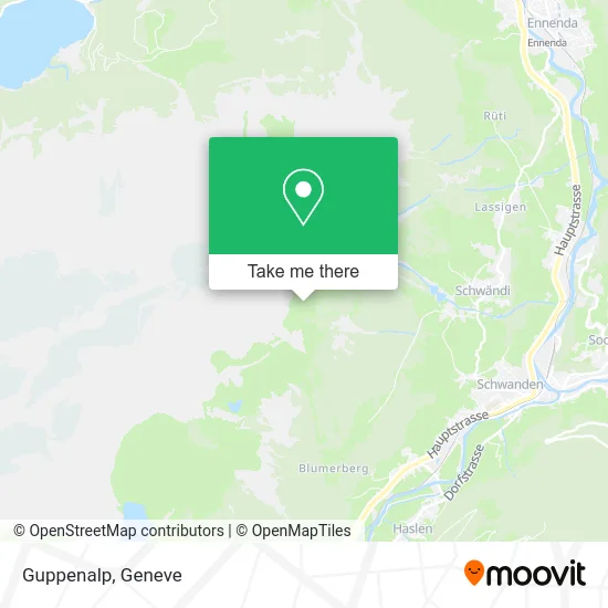 Guppenalp map