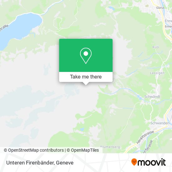 Unteren Firenbänder map