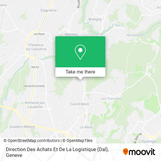 Direction Des Achats Et De La Logistique (Dal) map