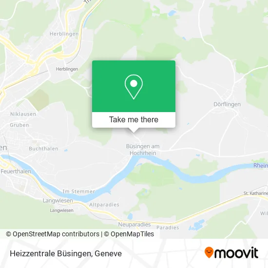 Heizzentrale Büsingen map