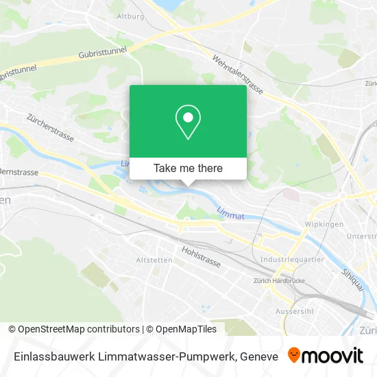 Einlassbauwerk Limmatwasser-Pumpwerk map