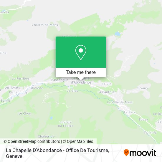 La Chapelle D'Abondance - Office De Tourisme map