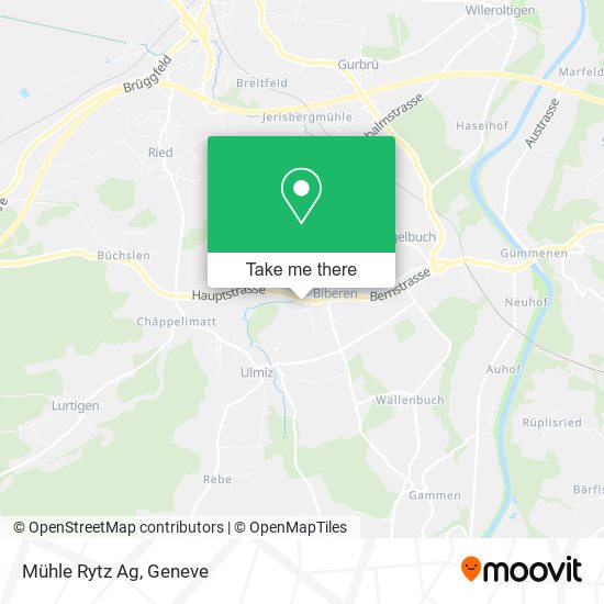 Mühle Rytz Ag map