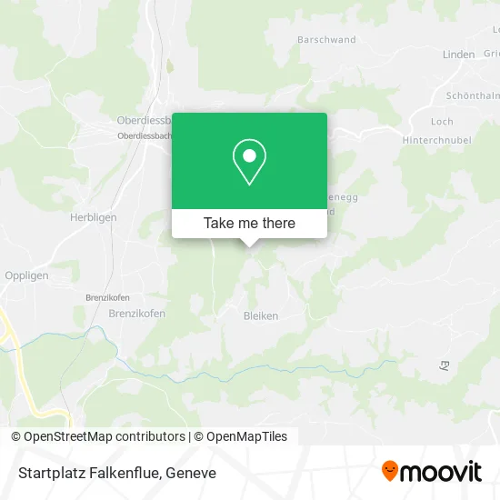 Startplatz Falkenflue map