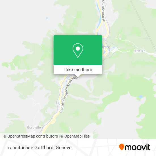 Transitachse Gotthard map