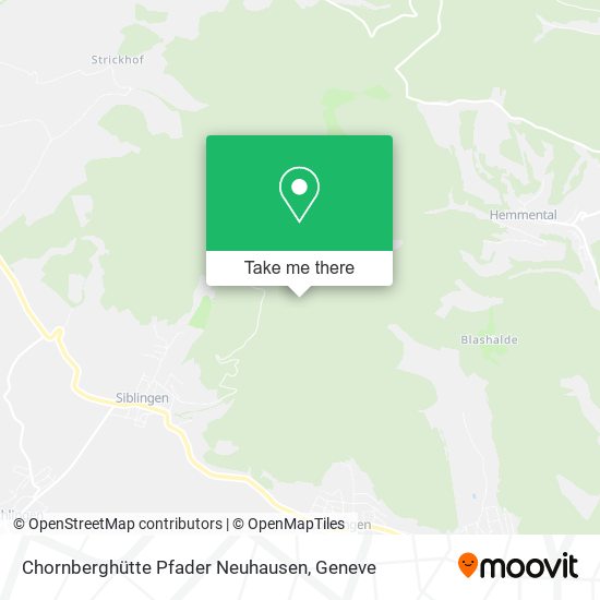 Chornberghütte Pfader Neuhausen map