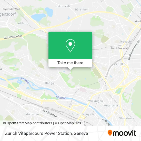 Zurich Vitaparcours Power Station map