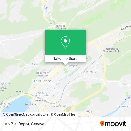 Vb Biel Depot map