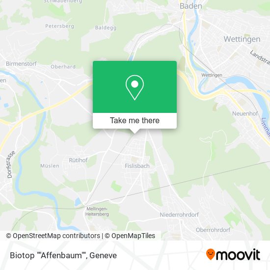 Biotop ""Affenbaum"" map