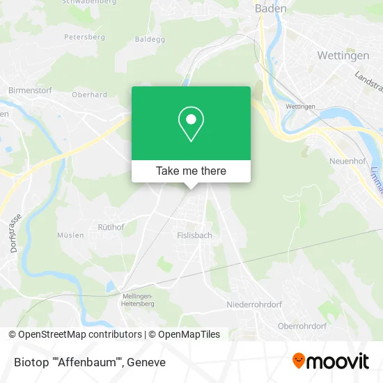 Biotop ""Affenbaum"" map