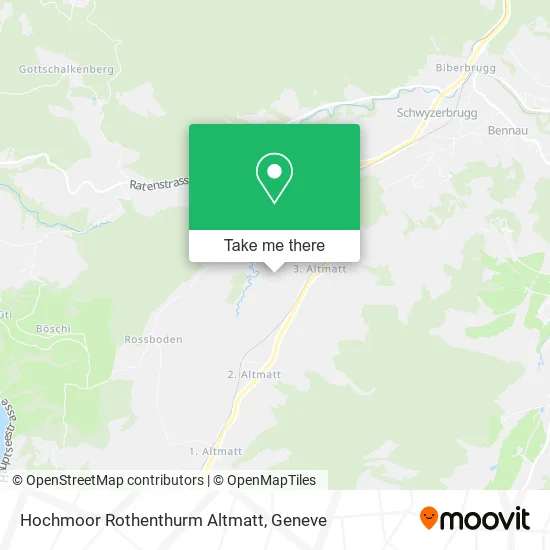 Hochmoor Rothenthurm Altmatt map