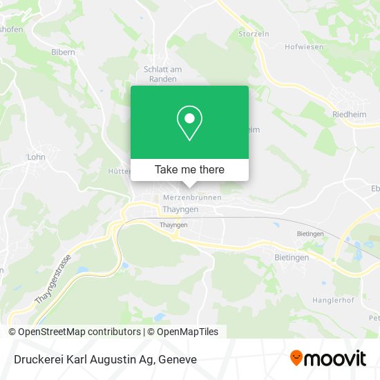 Druckerei Karl Augustin Ag map