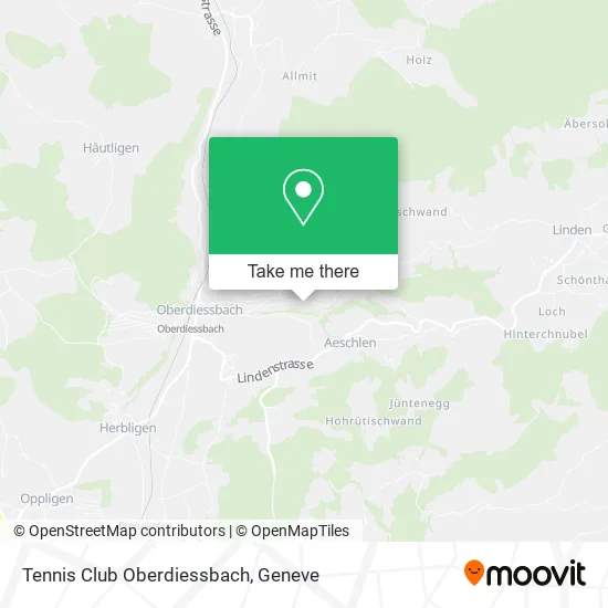 Tennis Club Oberdiessbach map